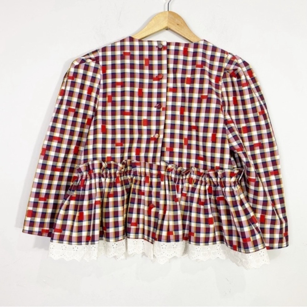 HUNTER BELL Delilah Top Odessa Check Plaid - Picture 6 of 14